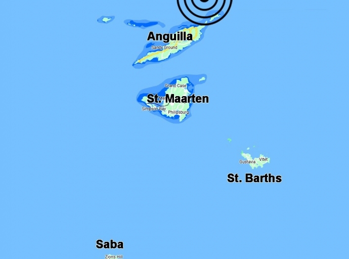 Temblor fuerte sinti Diasabra na St. Maarten